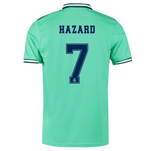 Camiseta Real Madrid NO.7 Hazard Tercera equipo 2019-20 Verde